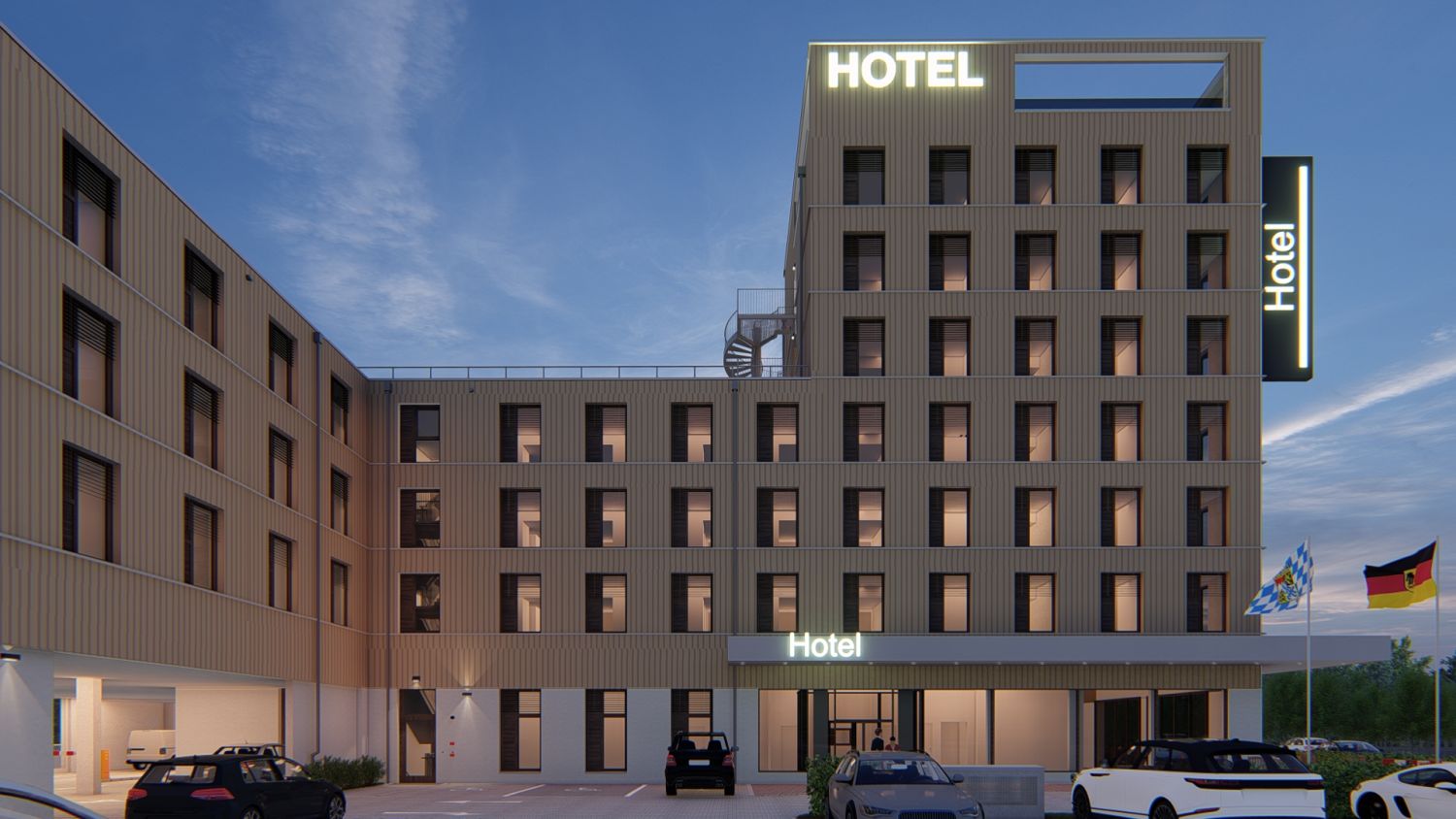 Neubau Flughafenhotel Memmingen